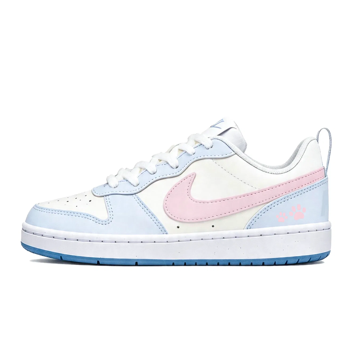 Детские кроссовки для скейтбординга Nike Court Borough Low Blue Pink