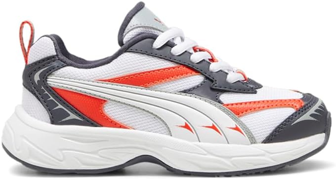 

Кроссовки PUMA для мальчиков-малышей Morphic Techie с шнуровкой, повседневные - белые