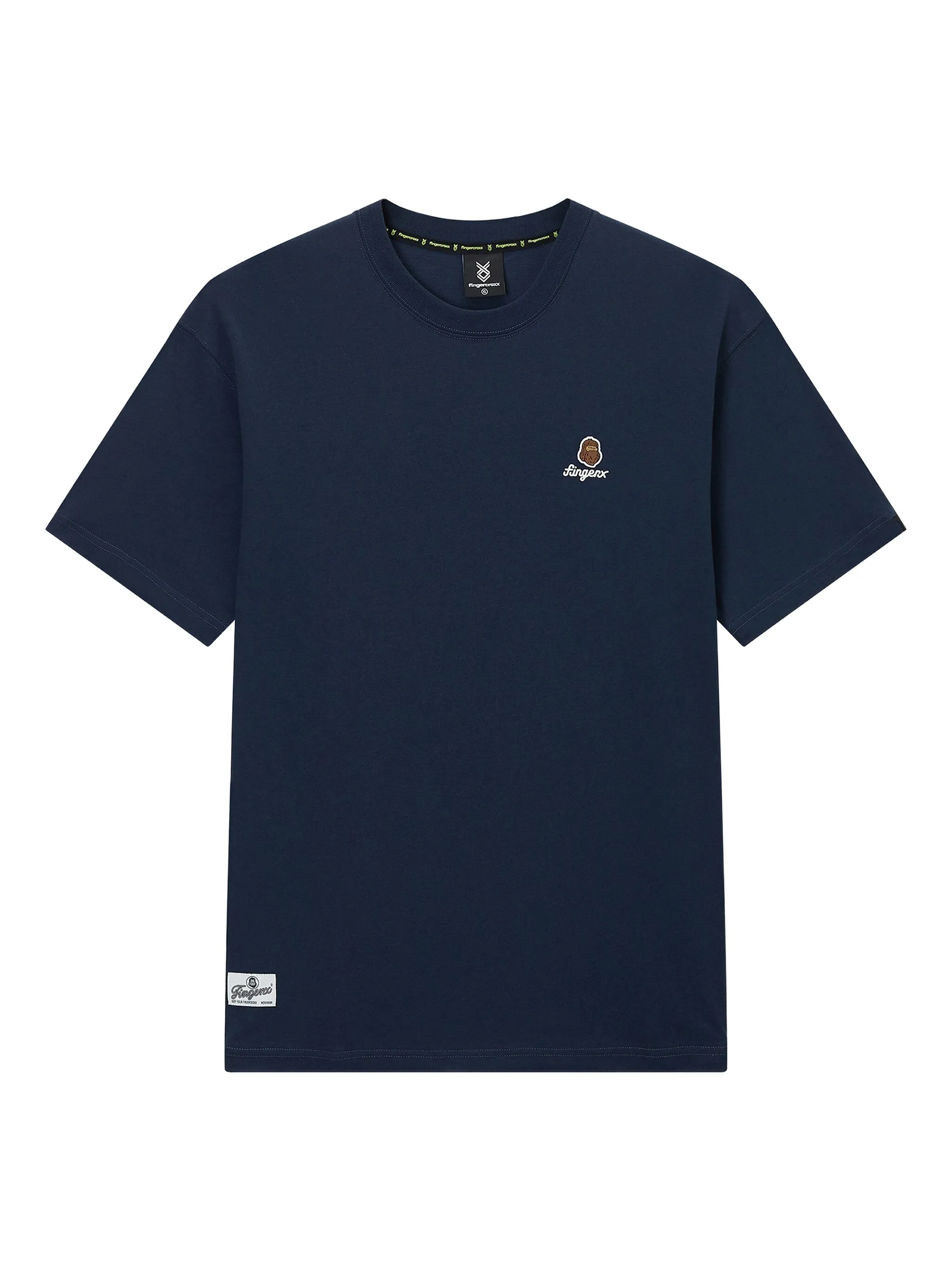 

Футболка с вышитым логотипом Fingercroxx, синий