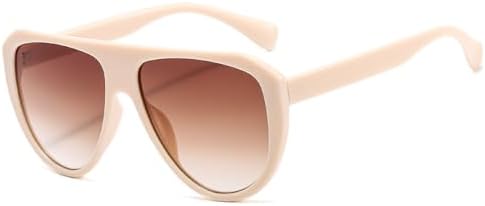 

Винтажные солнцезащитные очки большого размера 2026 года для женщин, ретро-очки овальной формы с плоской верхней частью, модные классические аксессуары для мужчин. Очки MTZJH, C5