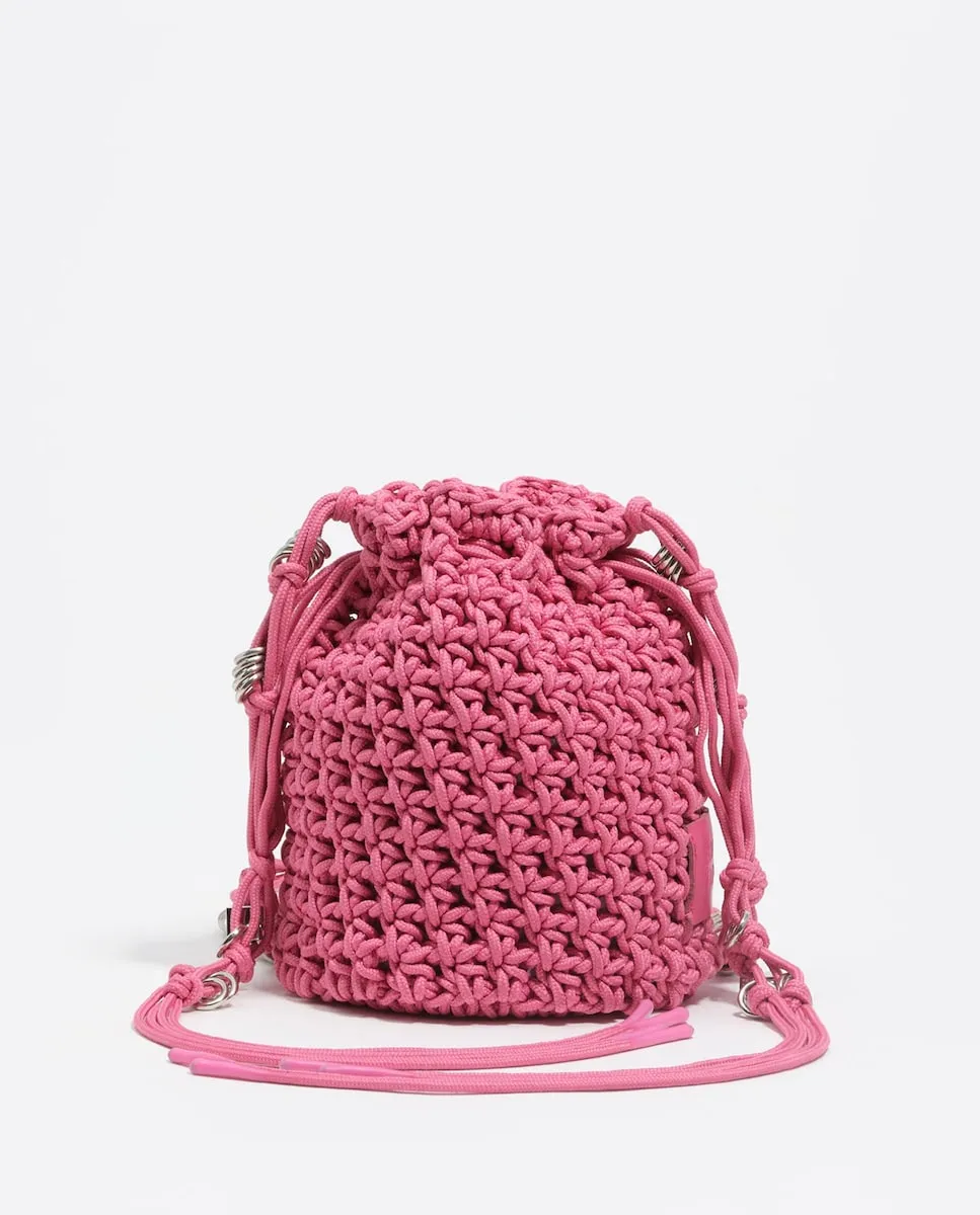 

Бордовая женская сумка через плечо из нейлона Bimba y Lola