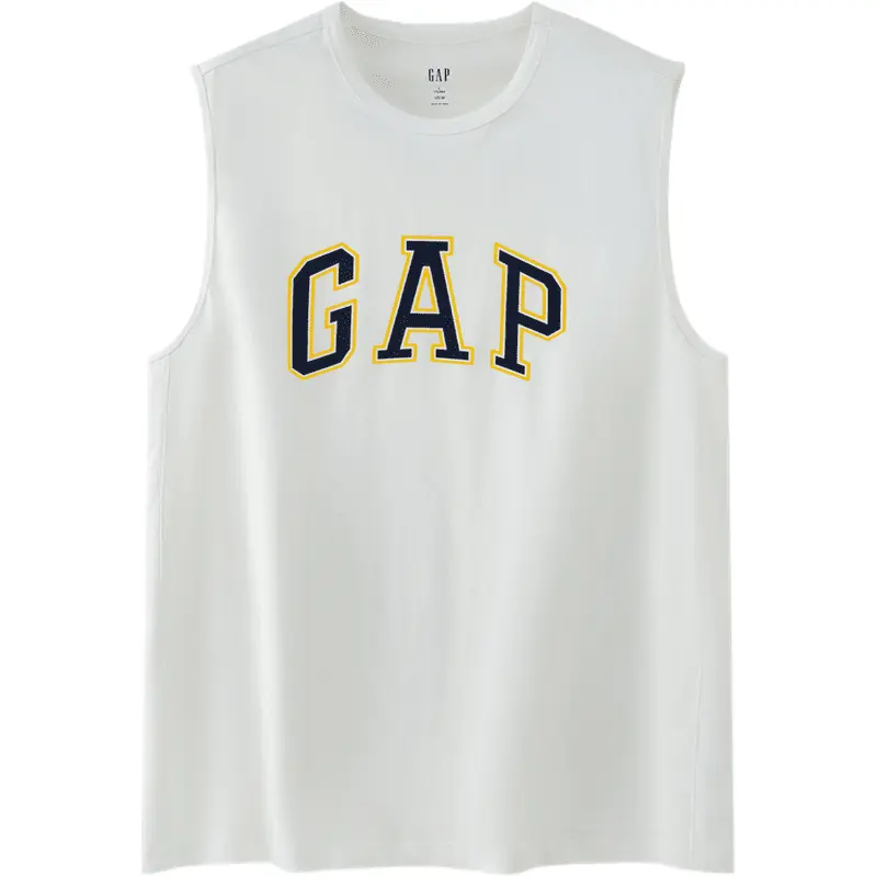 Футболка майка City Leisure Series Unisex белый GAP, хаки — фото 2