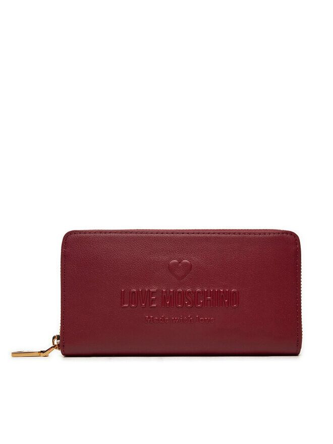 

Большой женский кошелек LOVE MOSCHINO JC5629PP1LL1055A, темно-красный