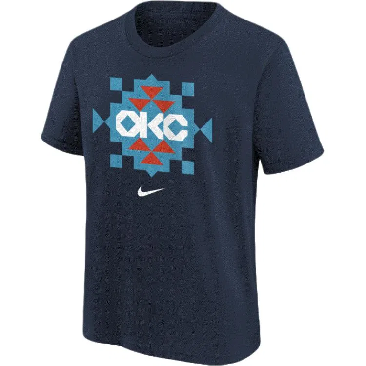 Футболка Grade School с круглым вырезом Nike, Marine Blue