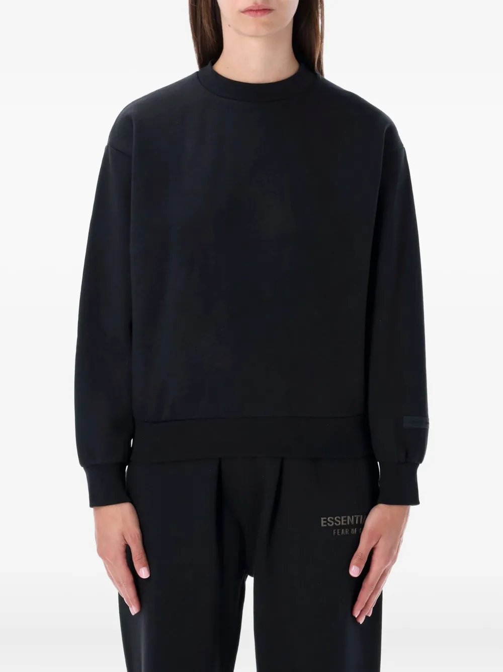 

Свитшот с логотипом FEAR OF GOD ESSENTIALS, черный