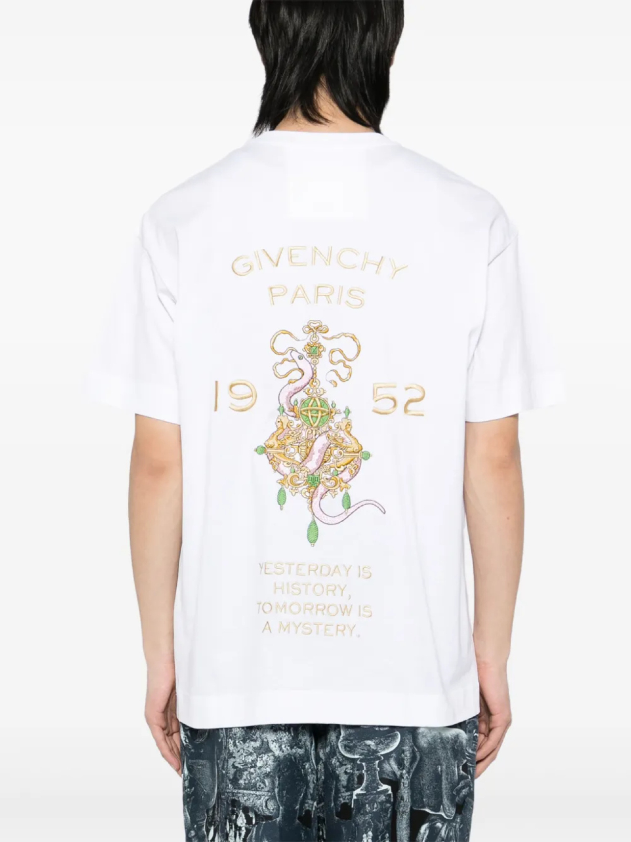 Футболка с вышитым логотипом Givenchy, белый — фото 3