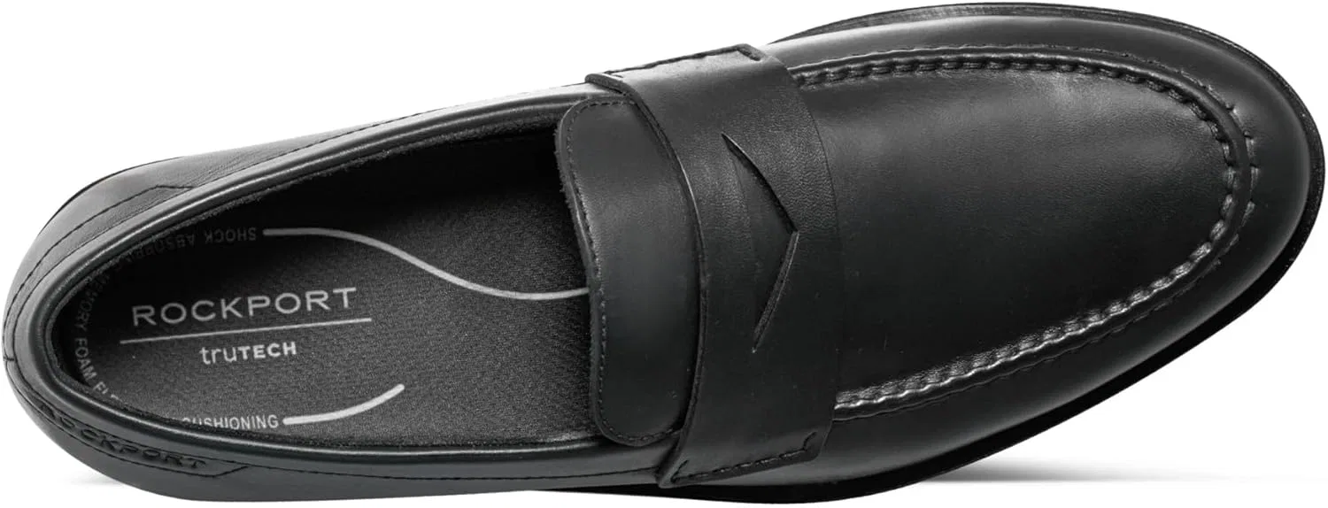 Мужские лоферы Rockport SuttonPenny, Black Leather — фото 4