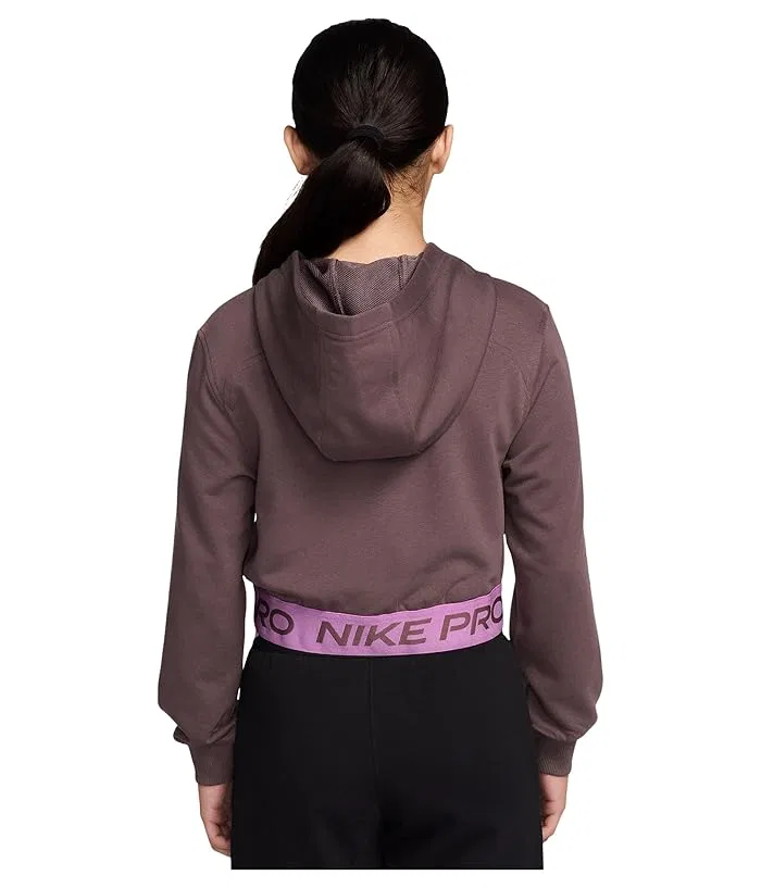 Худи Nike Kids Pro Fleece Dri-FIT Full-Zip, Tattoo/Tattoo/Light Magenta/White — фото 2
