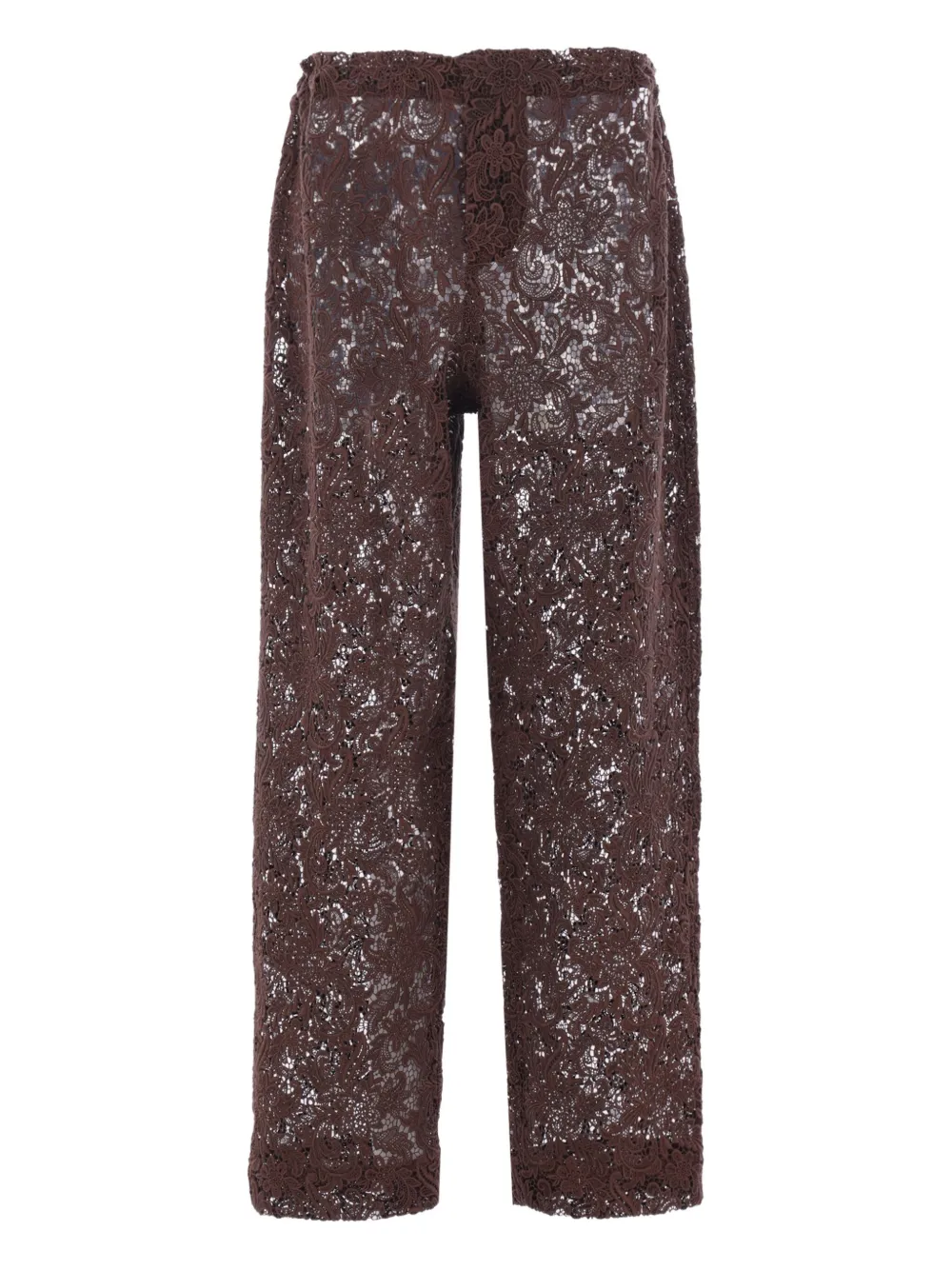 

Брюки с цветочным кружевом Meta Campania Collective, коричневый