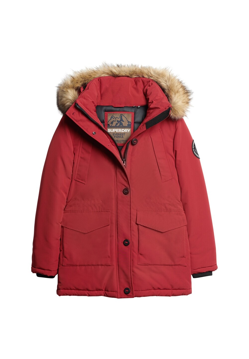 

Зимняя парка Superdry Everest, пастельно-красный