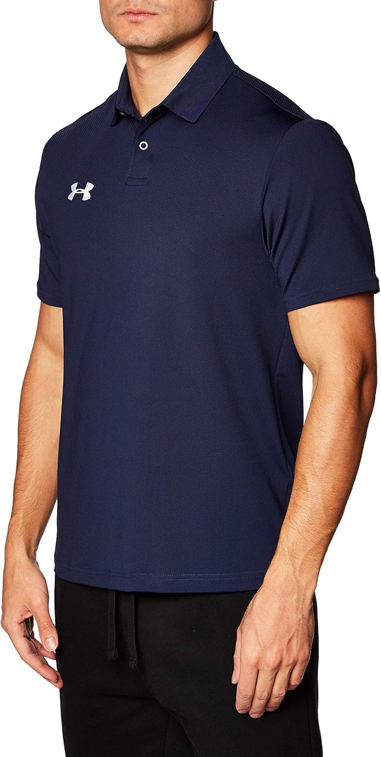 

Under Armour мужская футболка-поло UA Trophy, Midnight Navy-White, Белый, Under Armour мужская футболка-поло UA Trophy, Midnight Navy-White