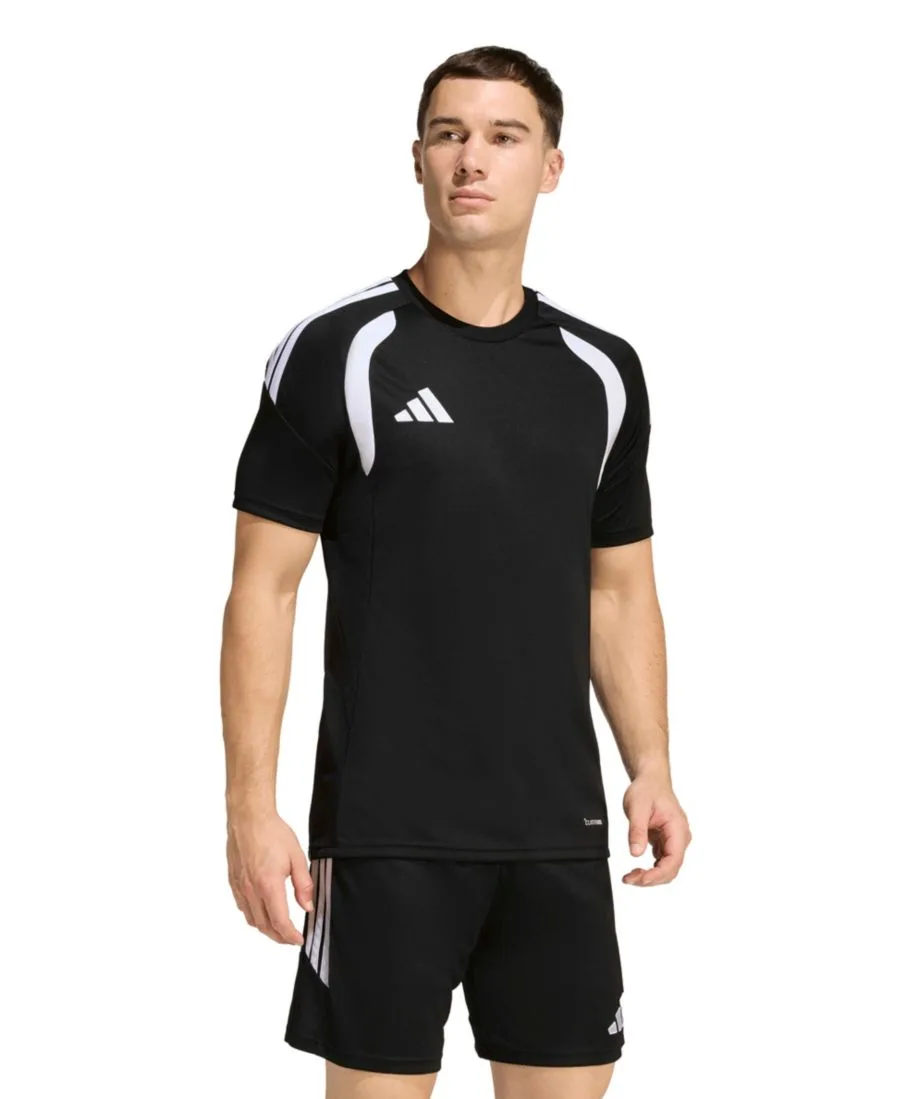Мужская футболка Tiro 26 League Jersey с круглым вырезом и возможностью надевания Adidas, черный