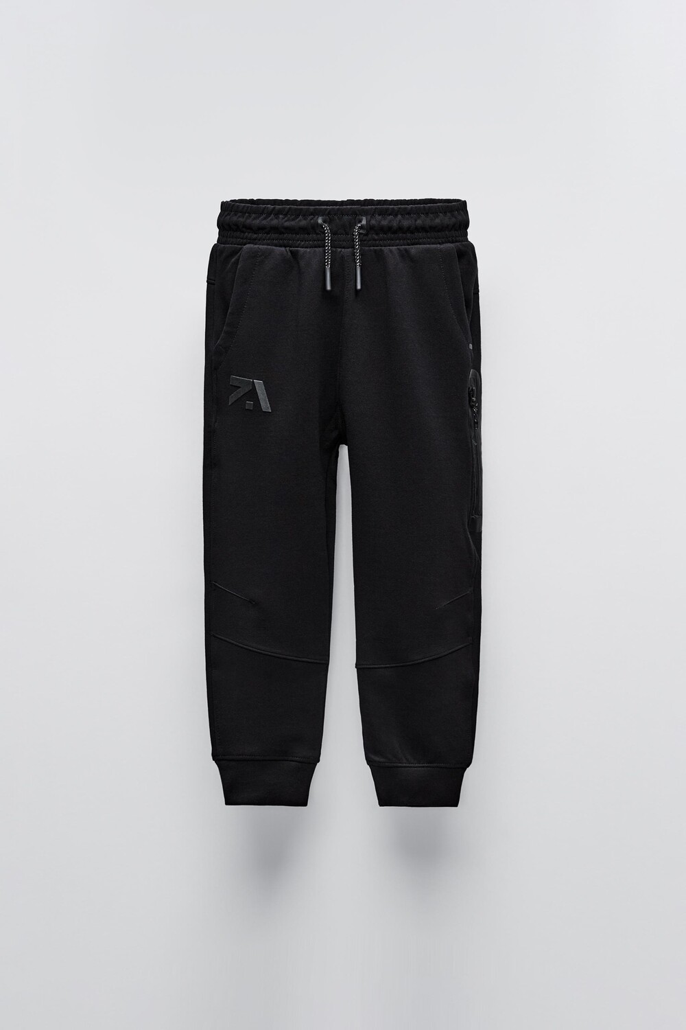 

Спортивные брюки с текстурными деталями ZARA, черный
