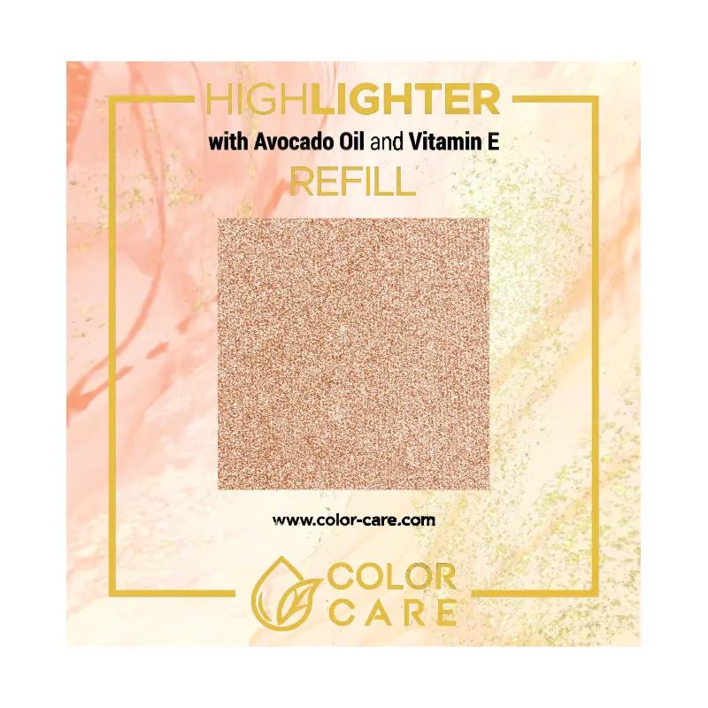 

Веганский хайлайтер - сменный блок - 02 Color Care Peach, 8 гр