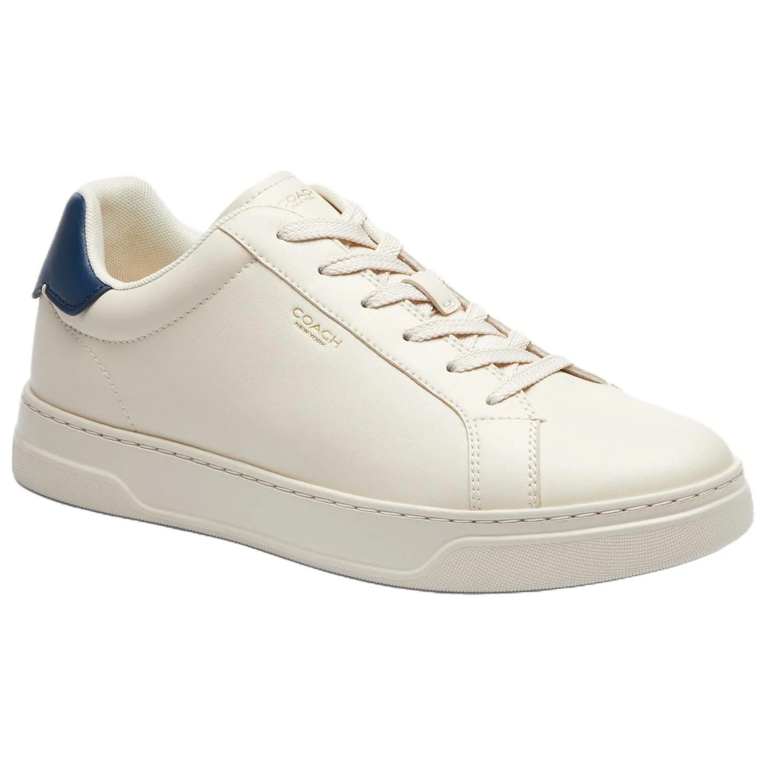 COACH Кроссовки скейтерские мужские low top из искусственной кожи highline бело-синие — фото 4
