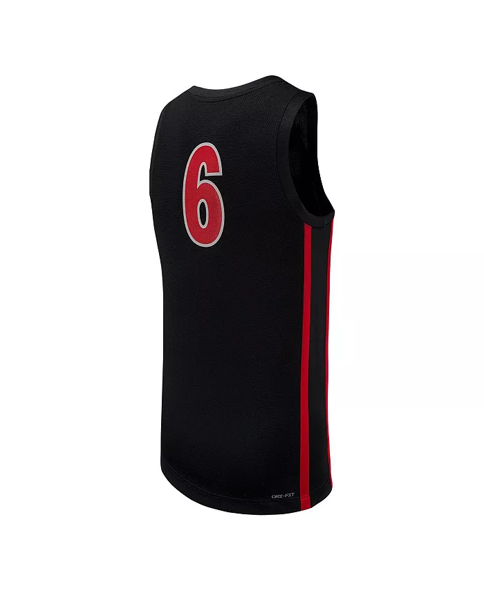 Мужская баскетбольная реплика джерси UNLV Rebels #6 черная Nike — фото 3