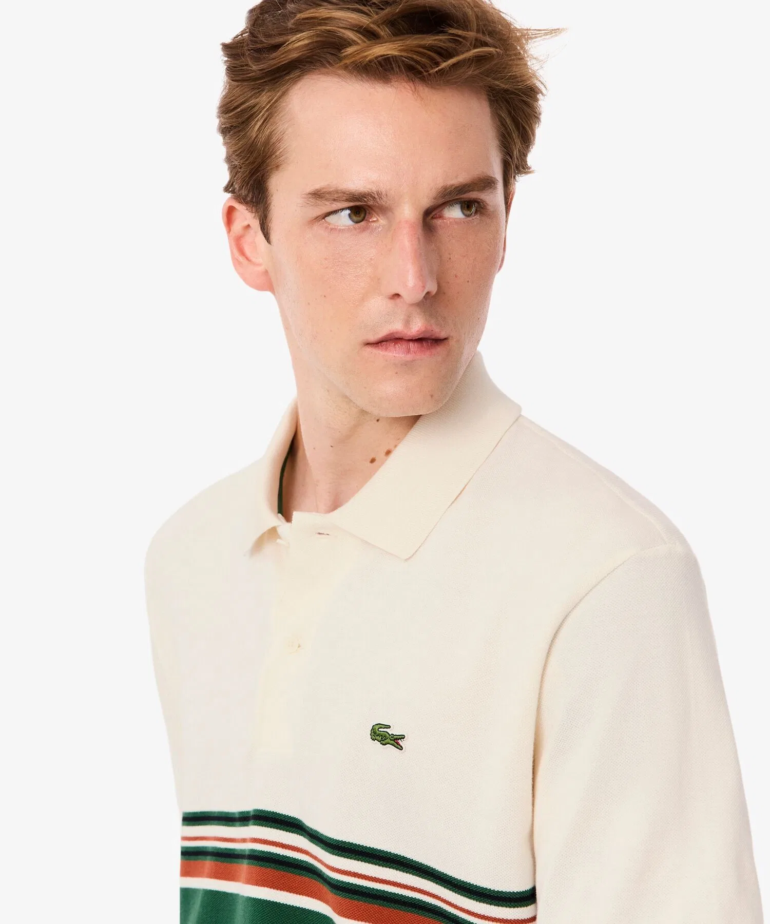 Рубашка поло Ben Sherman с панельной каймой, однотонная, белая — фото 2
