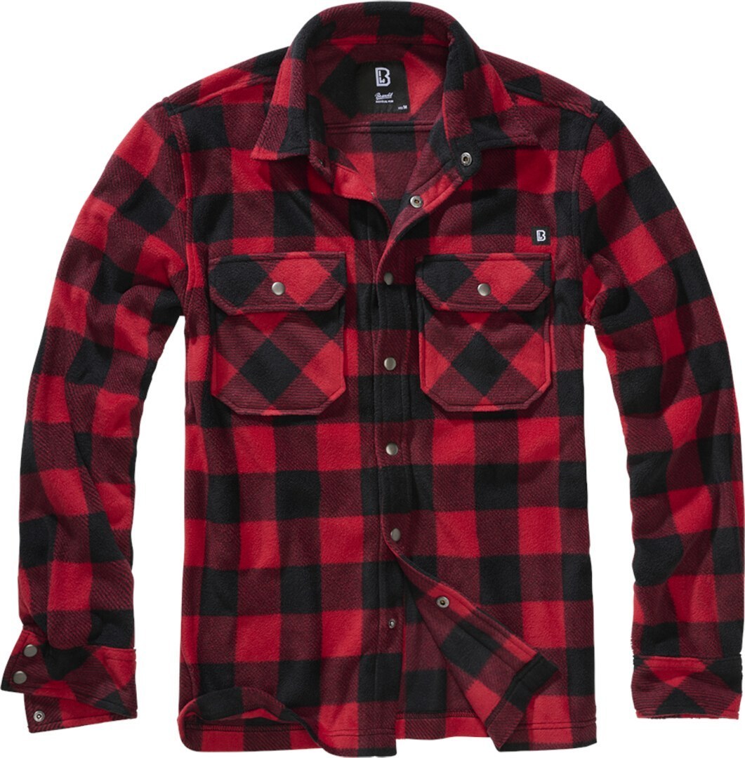 

Рубашка Brandit Jeff Fleece Shirt, карсный/черный