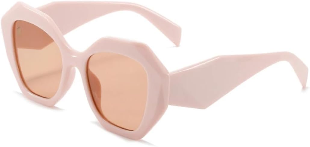 

Ретро-солнцезащитные очки большого размера неправильной формы для женщин, модные очки-гелевые очки, солнцезащитные очки с градиентной защитой от УФ-излучения для мужчин UUPTTPL, Pink Champagne