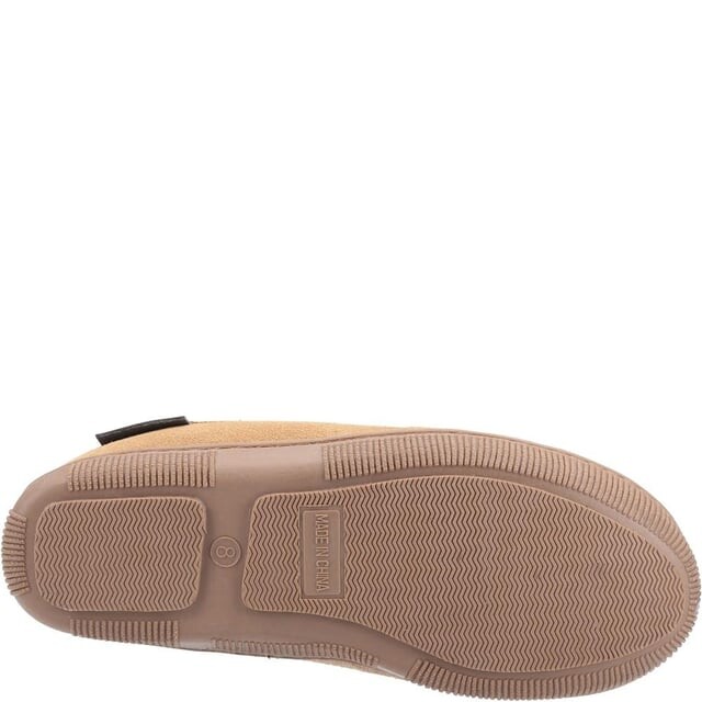 Мужские кожаные тапочки ace слипоны Hush Puppies, коричневый — фото 4