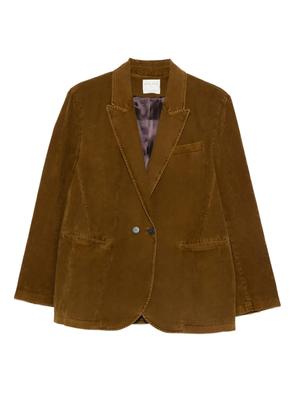 

Пиджак с карманами на пуговицах Forte Forte, коричневый