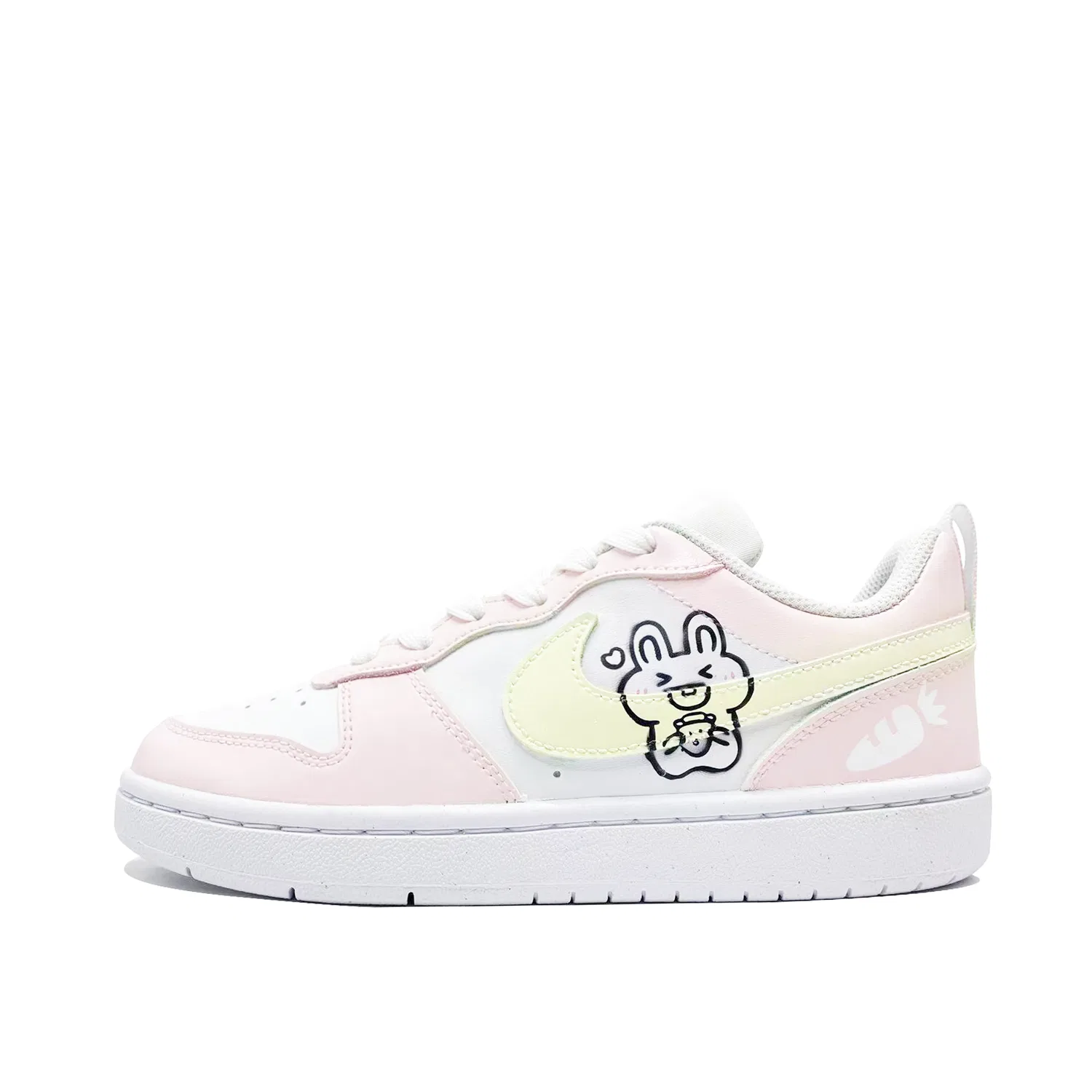 Кроссовки для скейтбординга Court Borough Kids' Grade School Nike, Pink White