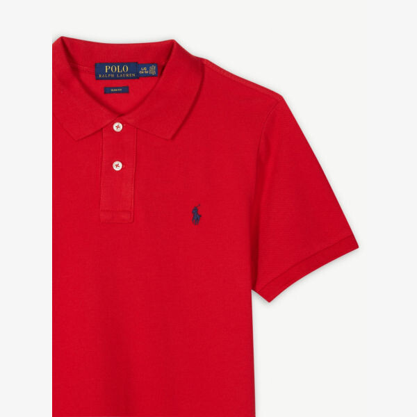Рубашка-поло из хлопкового джерси с логотипом для 2–14 лет Polo Ralph Lauren, красный — фото 2