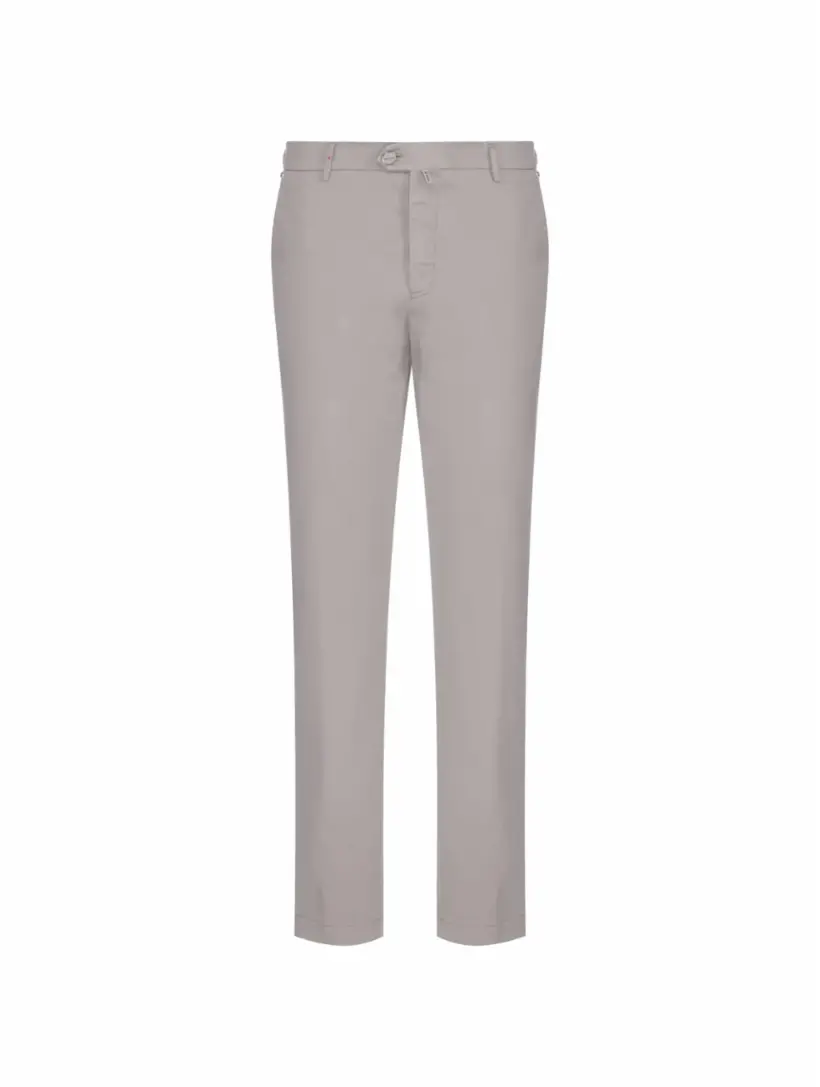 

Зауженные брюки с логотипом Kiton, серый