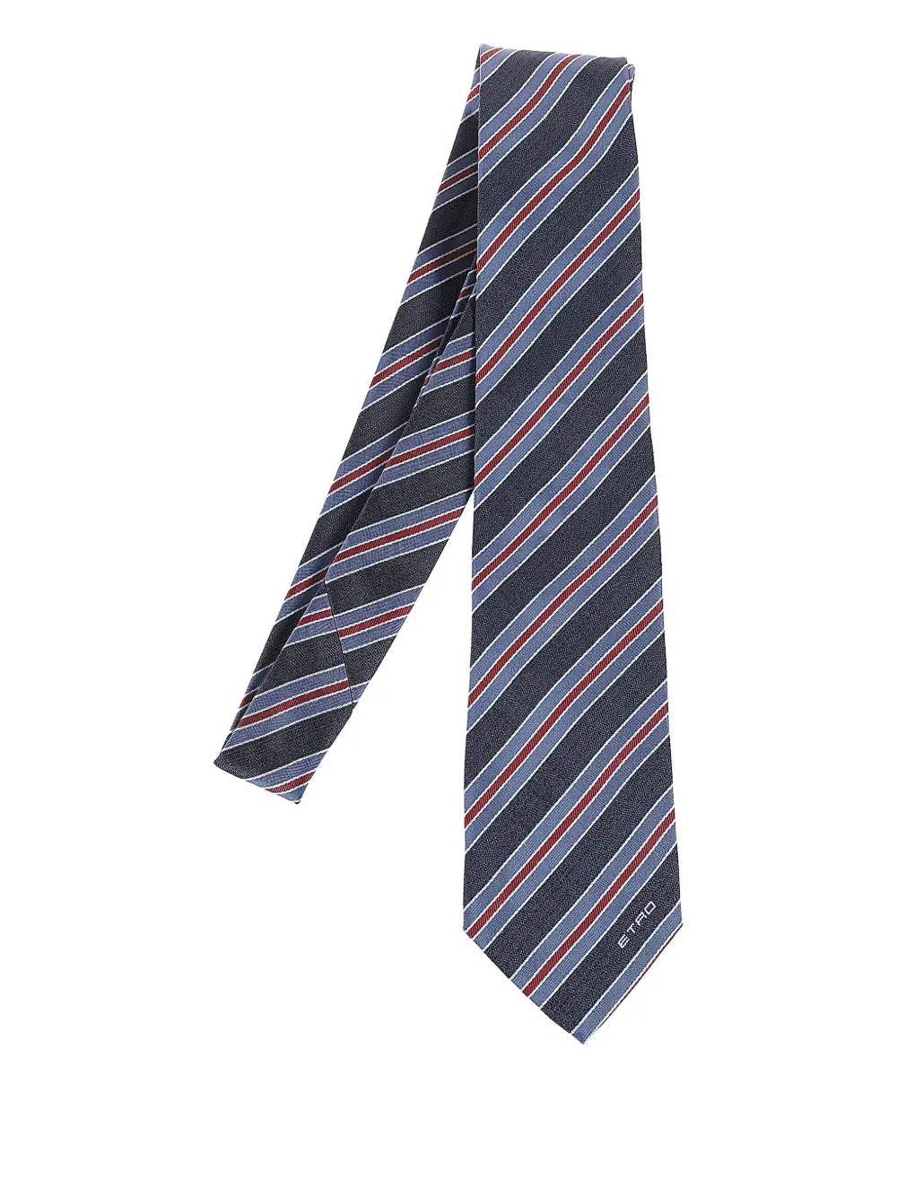 

Полосатый шелковый галстук ETRO, синий