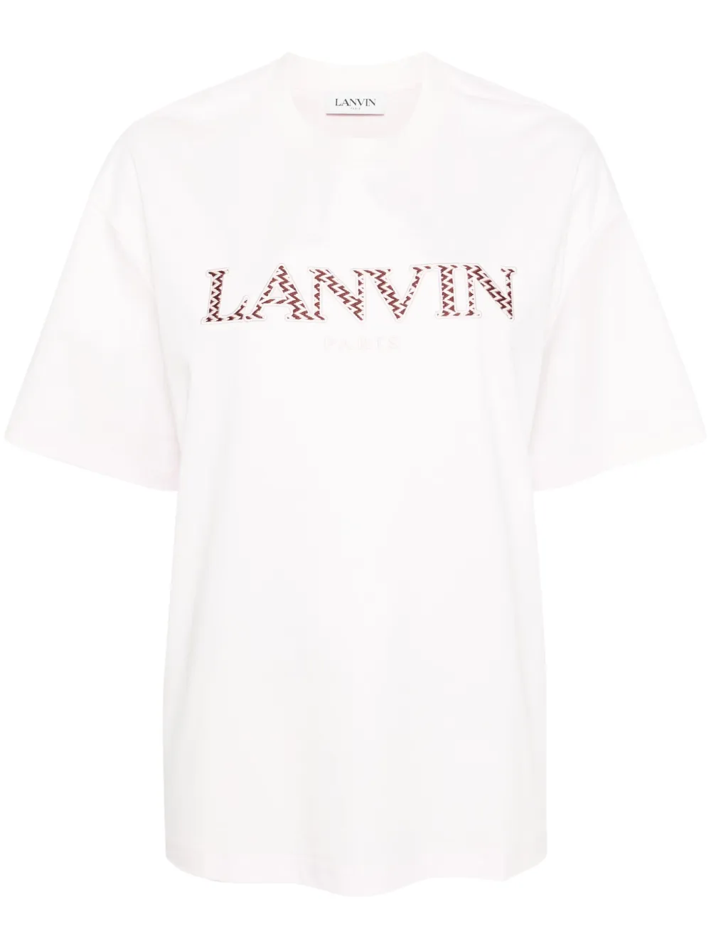 

Футболка с нашивкой-логотипом Lanvin, розовый