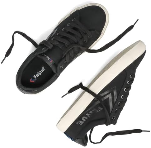 Кеды FEIYUE Fe Lo AV Canvas для повседневного ношения, унисекс, низкие с классическими шнурками, слоновая кость/черный — фото 3