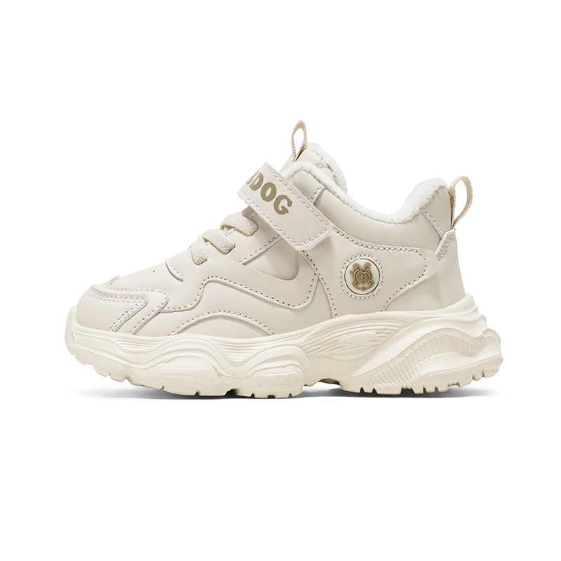 

Непромокаемые нескользящие детские низкие кеды Kids' BOBDOG, Ecru[Thin Fleece Thin Cotton]