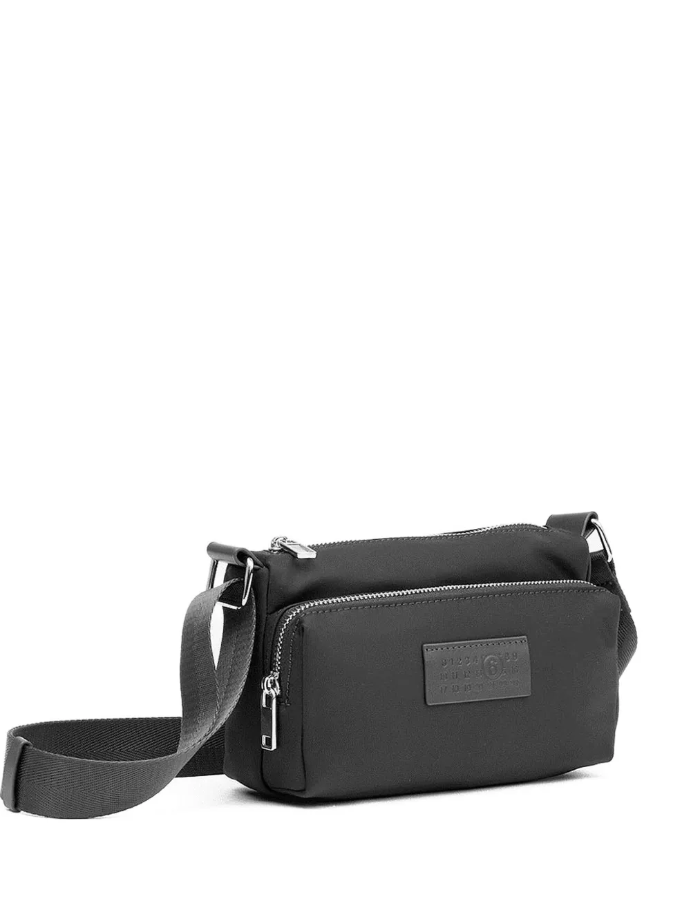 

Сумка через плечо с нашивкой MM6 Maison Margiela, черный
