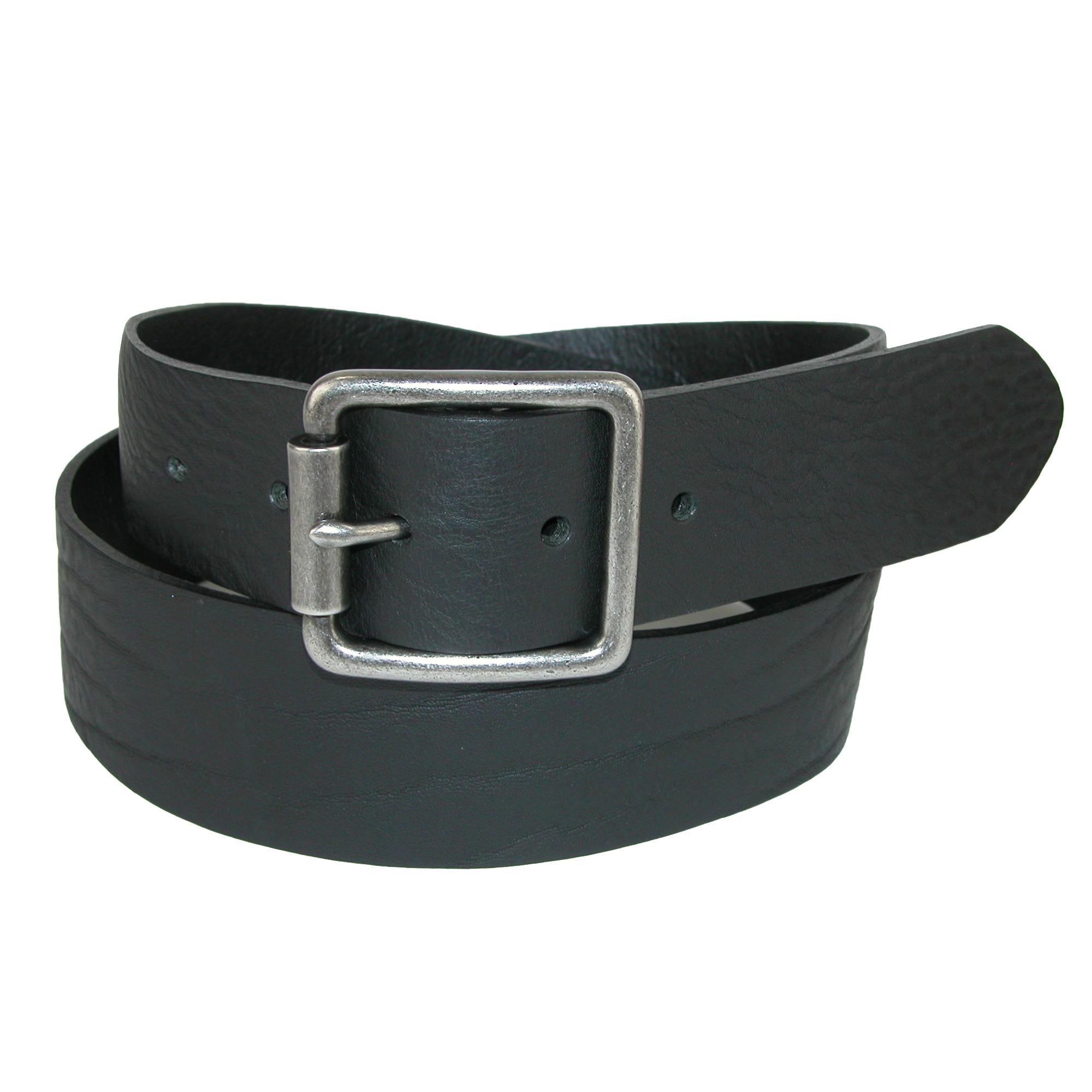 

Мужской ремень Ravens Italian Leather с центральной пряжкой The British Belt Company, черный