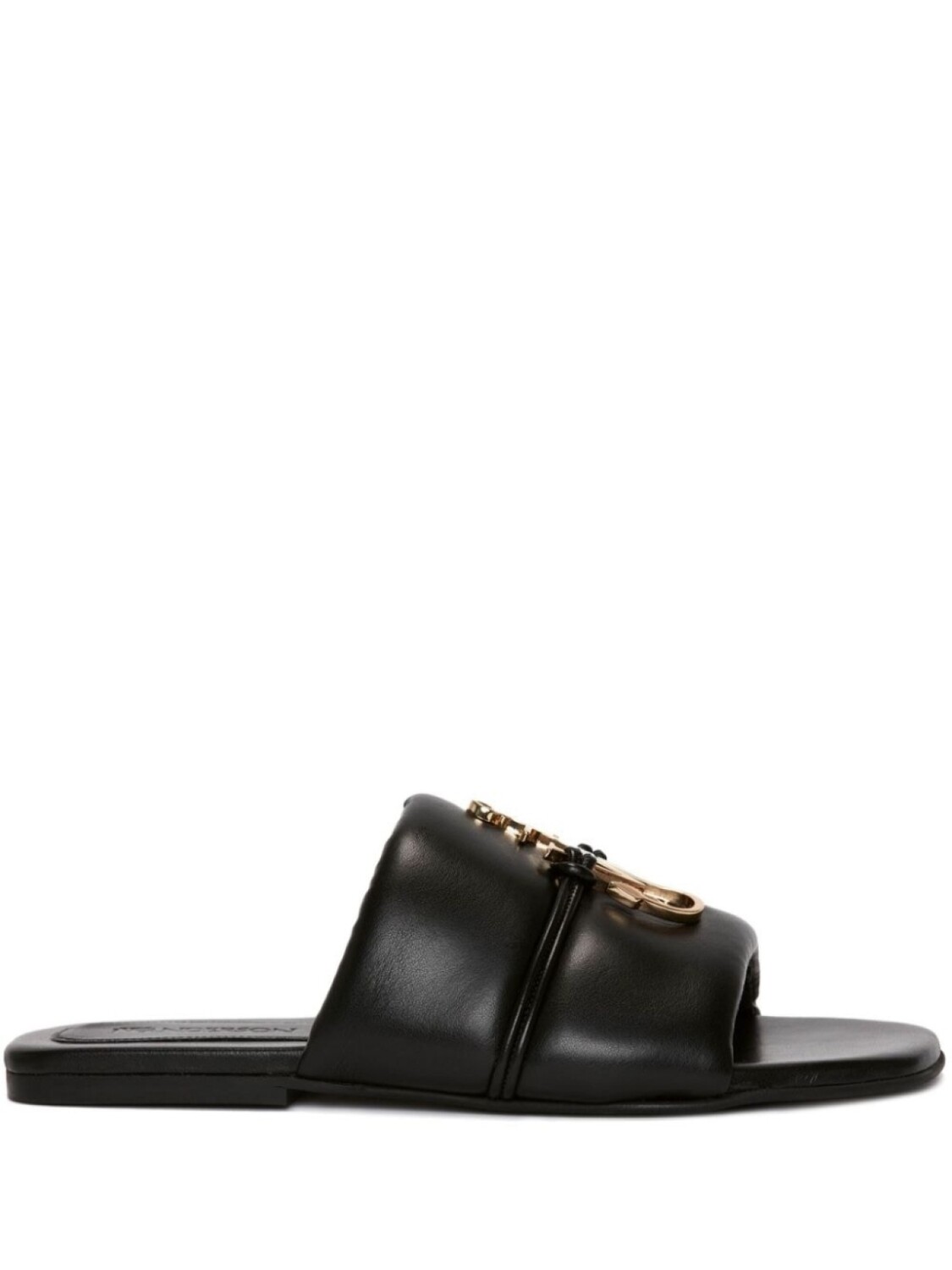 JW Anderson шлепанцы с логотипом Anchor, черный