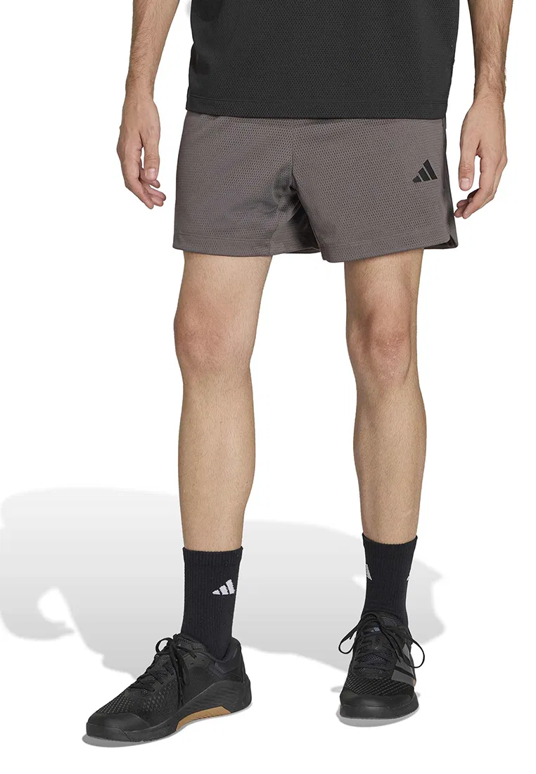 Шорты спортивные, сетчатые, D4T Power Essentials Adidas, цвет Charcoal