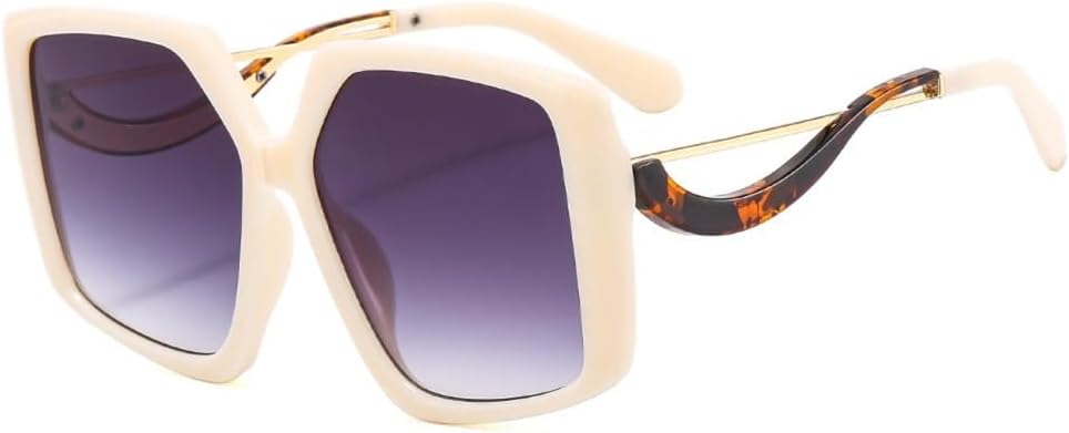 

Солнцезащитные очки неправильной формы для женщин, с металлическими шарнирами, в стиле ретро, ​​женские солнцезащитные очки с защитой от УФ-излучения UV400 для мужчин LANGSER, Beige