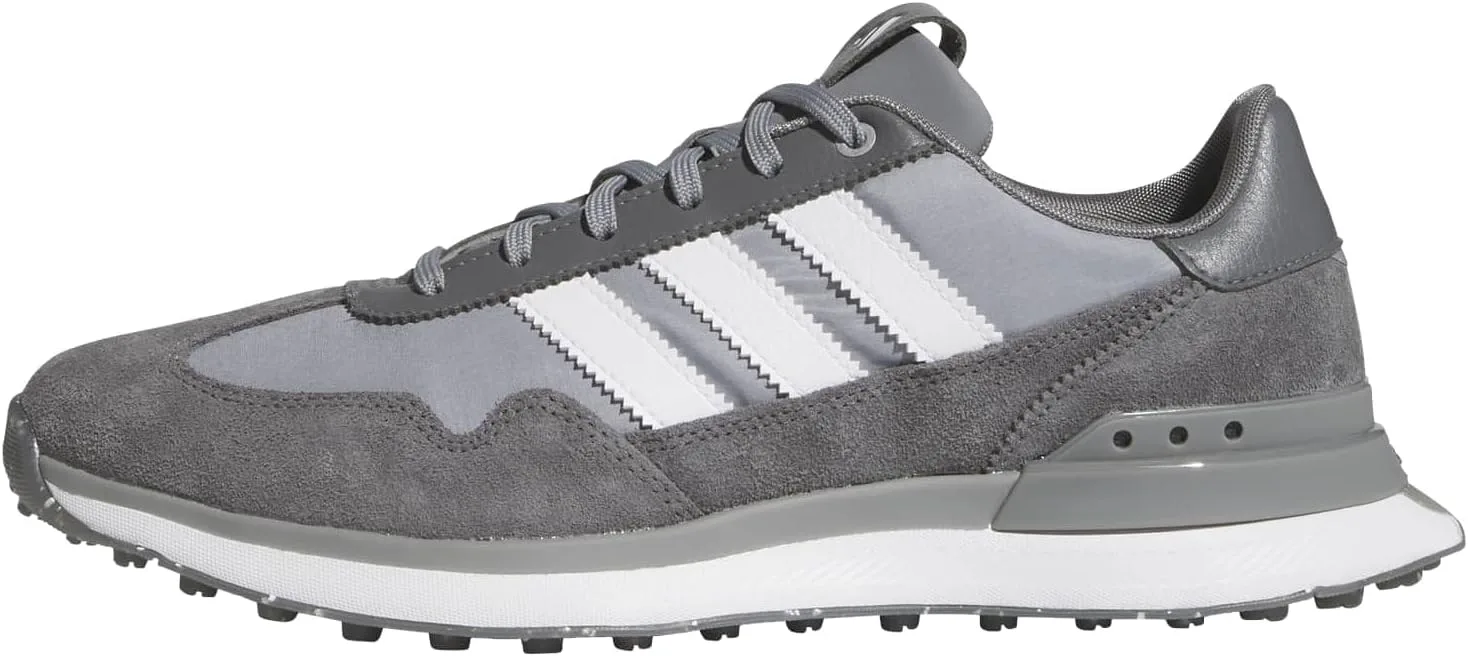 Мужские гольф-кроссовки Adidas Golf S2G 26 из текстиля без шипов, серый/белый