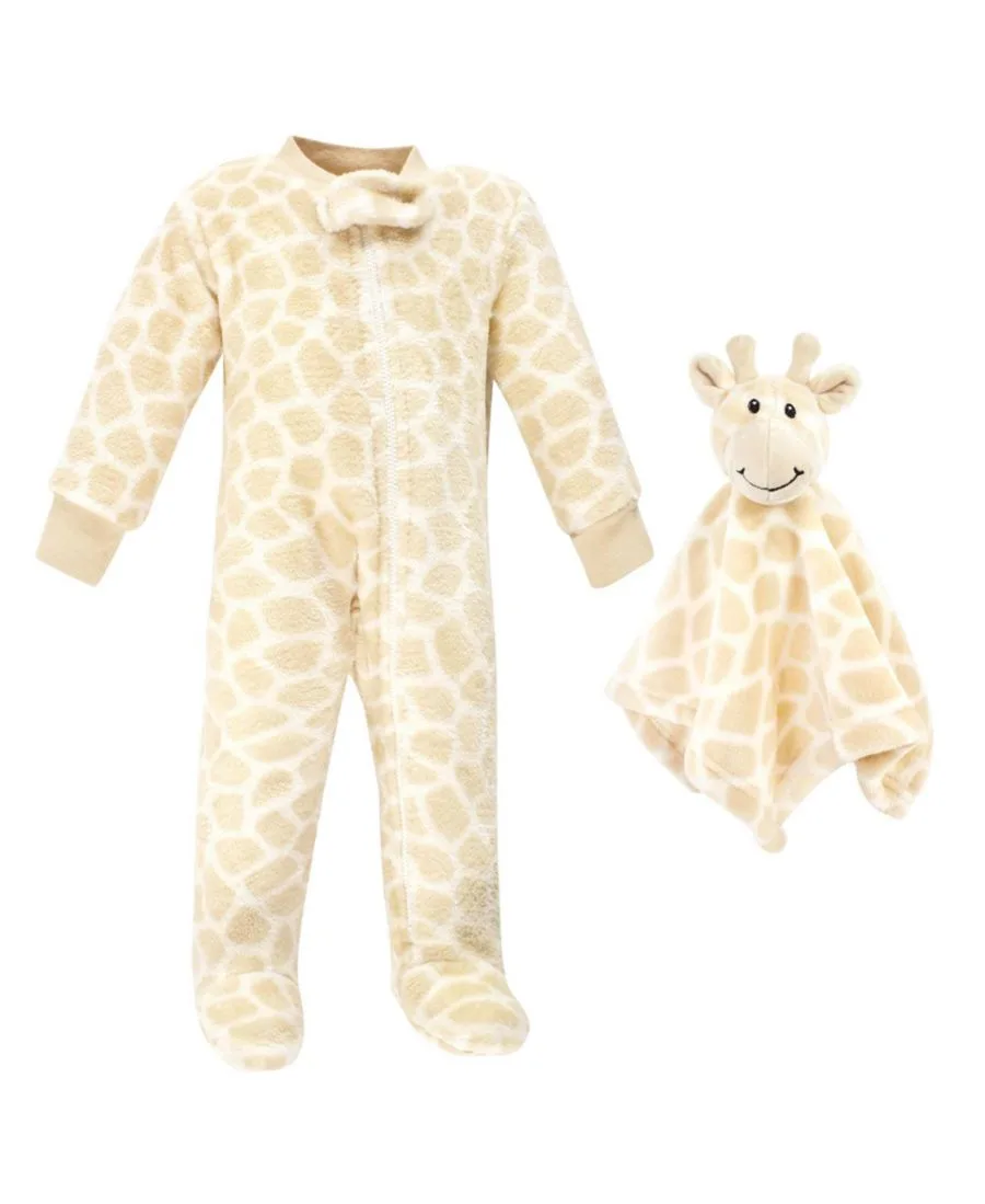 «Уютная фланелевая плюшевая игрушка для сна, игр и комфорта» Hudson Baby, Giraffe