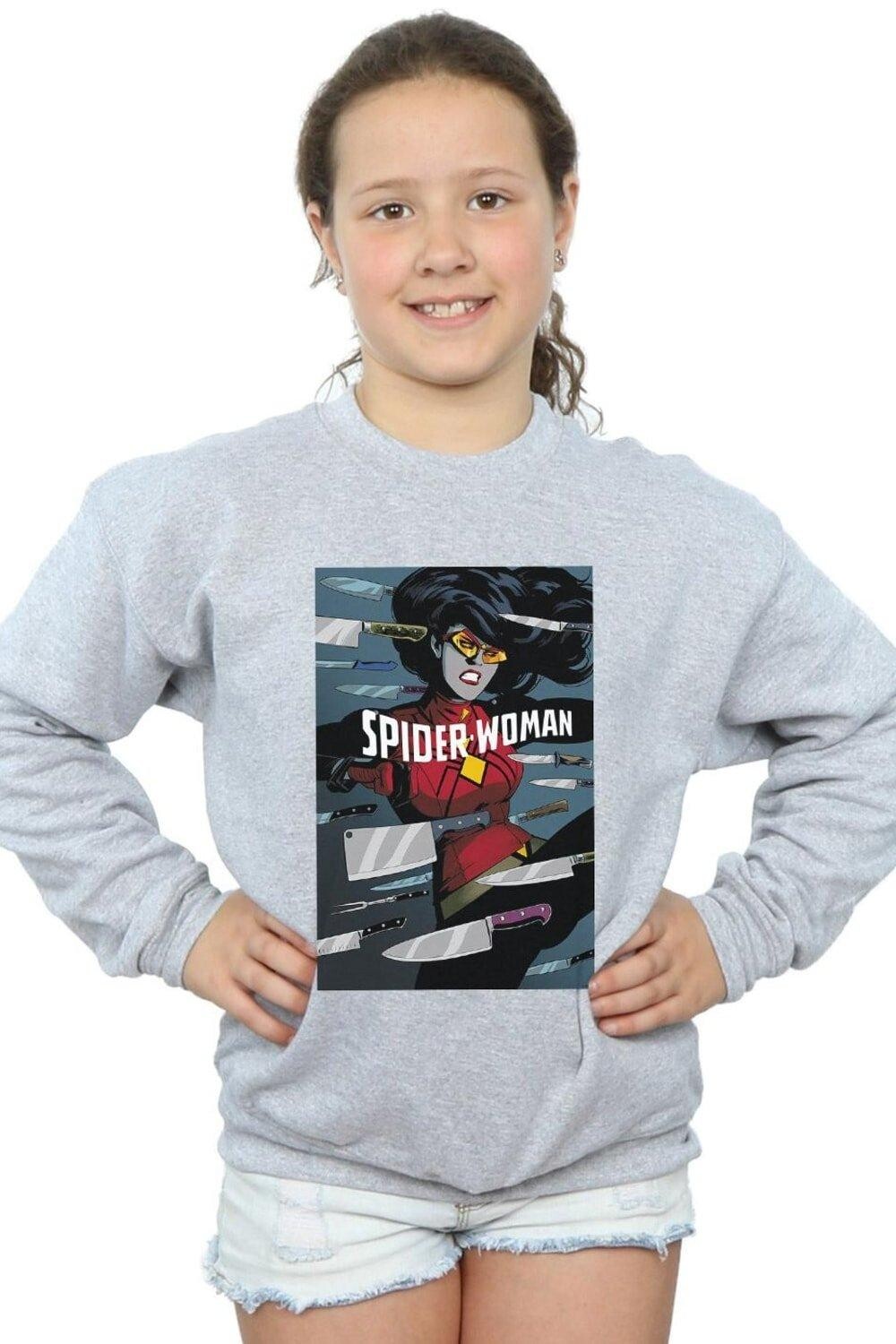 

Толстовка с капюшоном «Женщина-паук» Marvel, серый