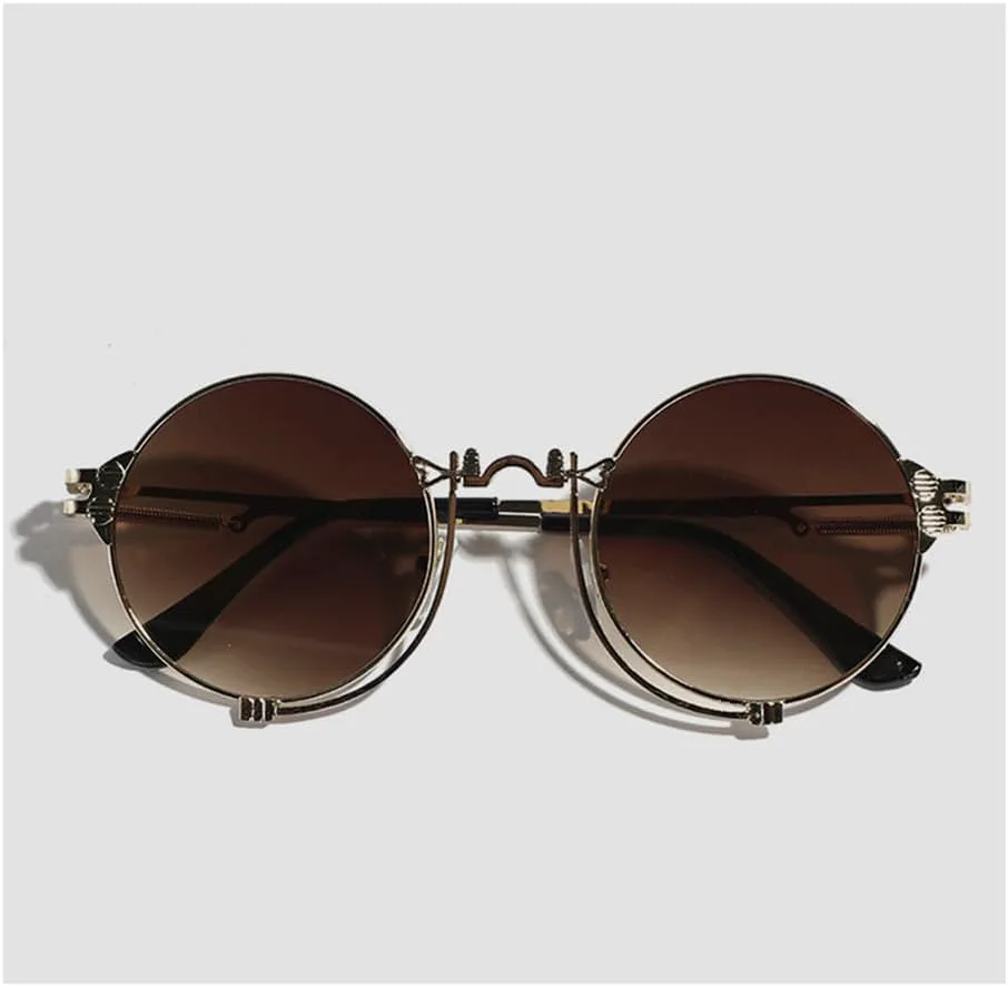 

Ретро круглые солнцезащитные очки для женщин и мужчин, винтажные солнцезащитные очки с защитой от УФ-излучения UV400 для использования на открытом воздухе generic, 1