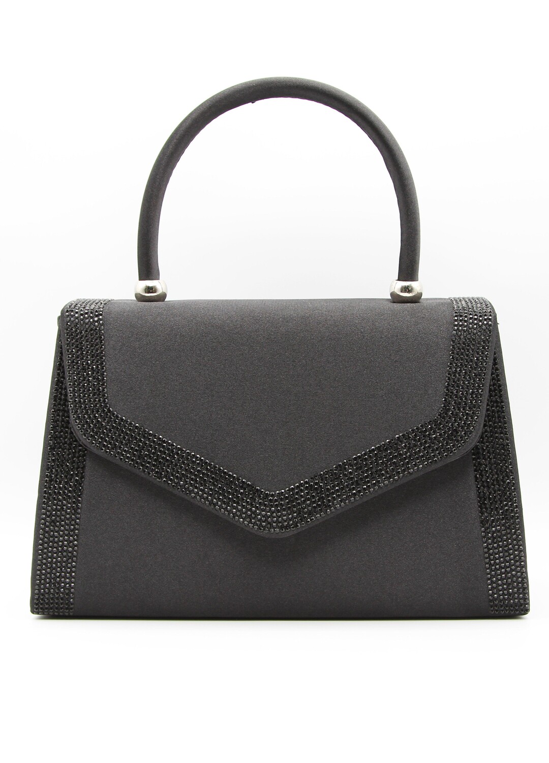 

Сумка с ручкой сверху, инкрустированная стразами KOKO COUTURE, черный