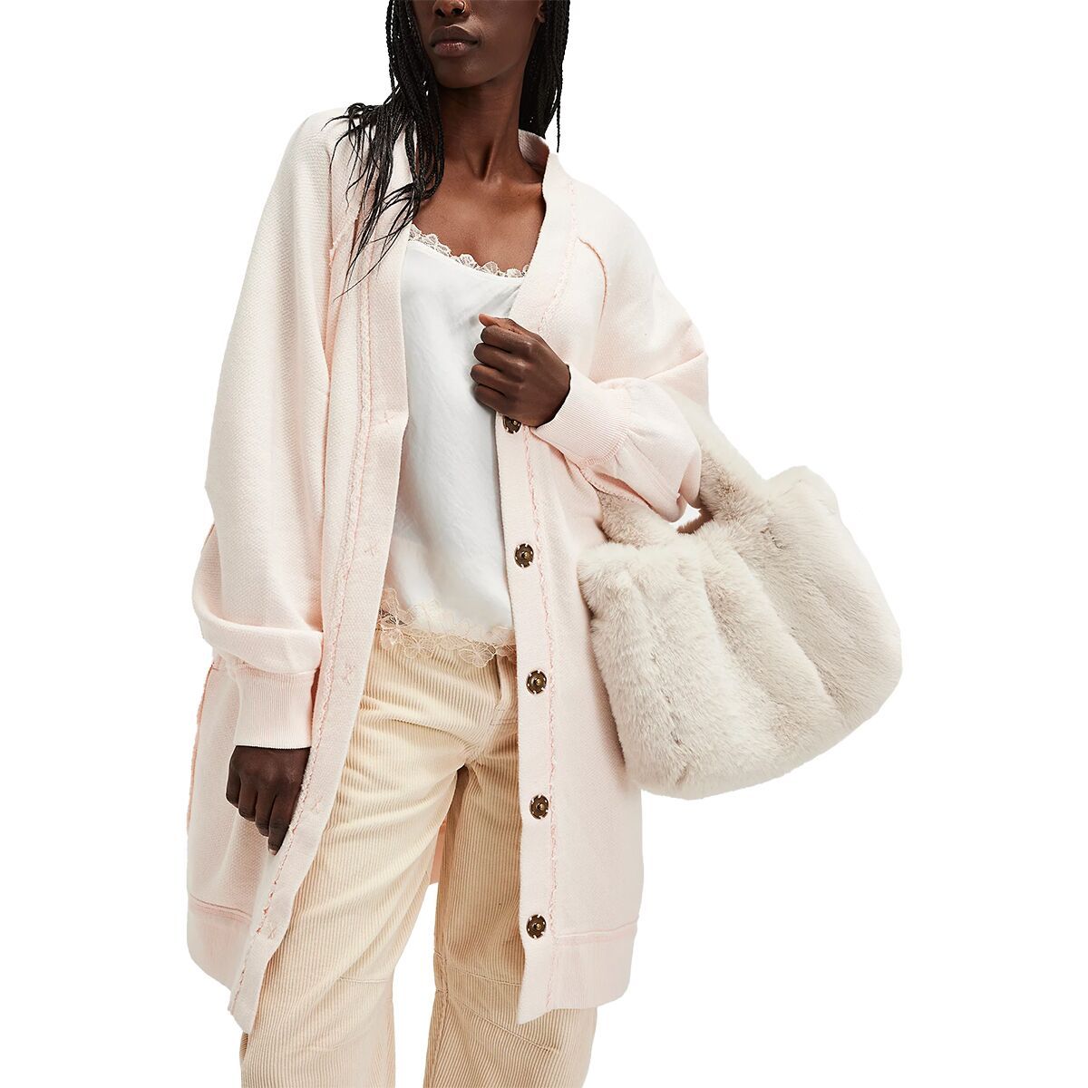 

Кардиган Fresh start Free People, цвет strawberry float