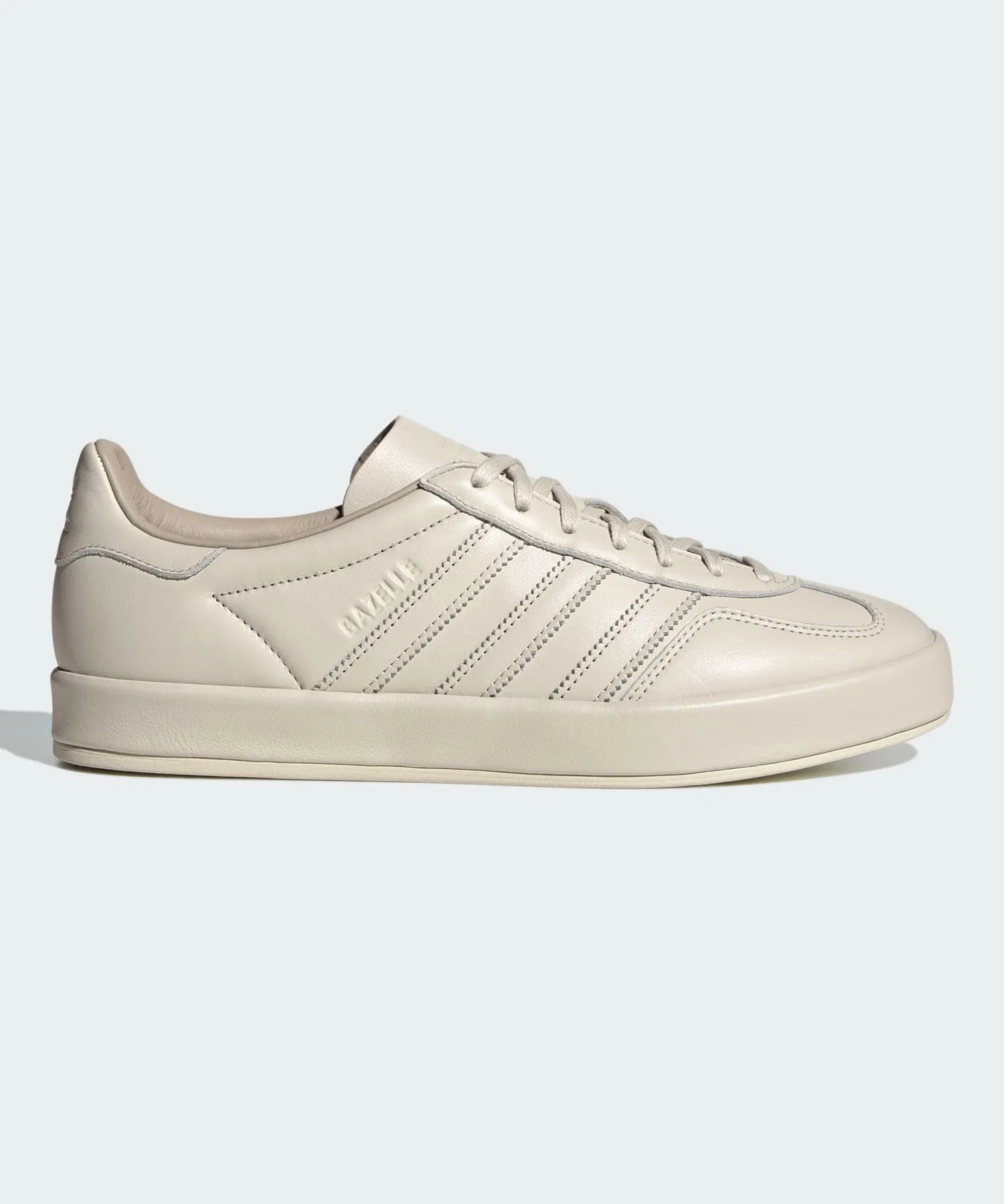 Унисекс кожаные кроссовки Adidas Gazelle Indoor белые