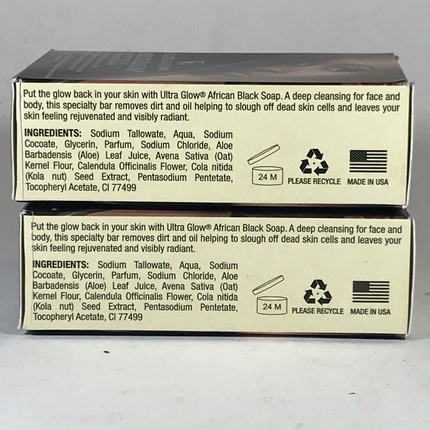 Гель для умывания Ug — Натуральное очищающее средство Ultra Glow African Black Soap отшелушивает акне — фото 2