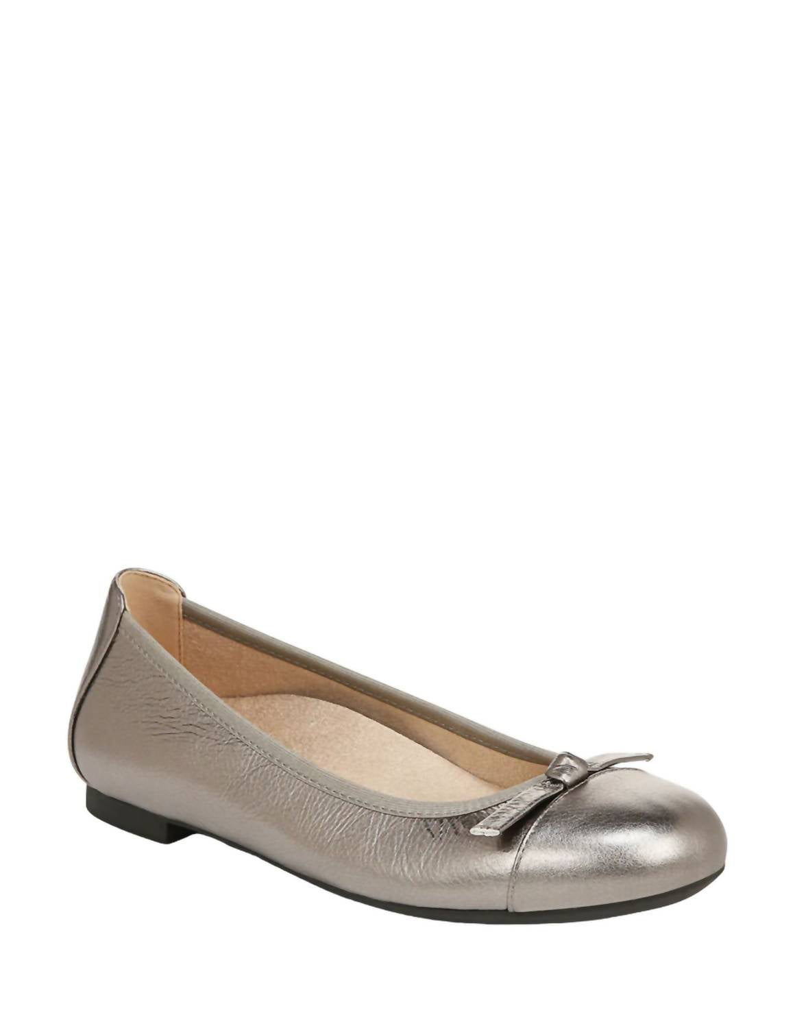 Лоферы на плоской подошве Amorie цвета оловянного металлика Vionic, цвет pewter metallic