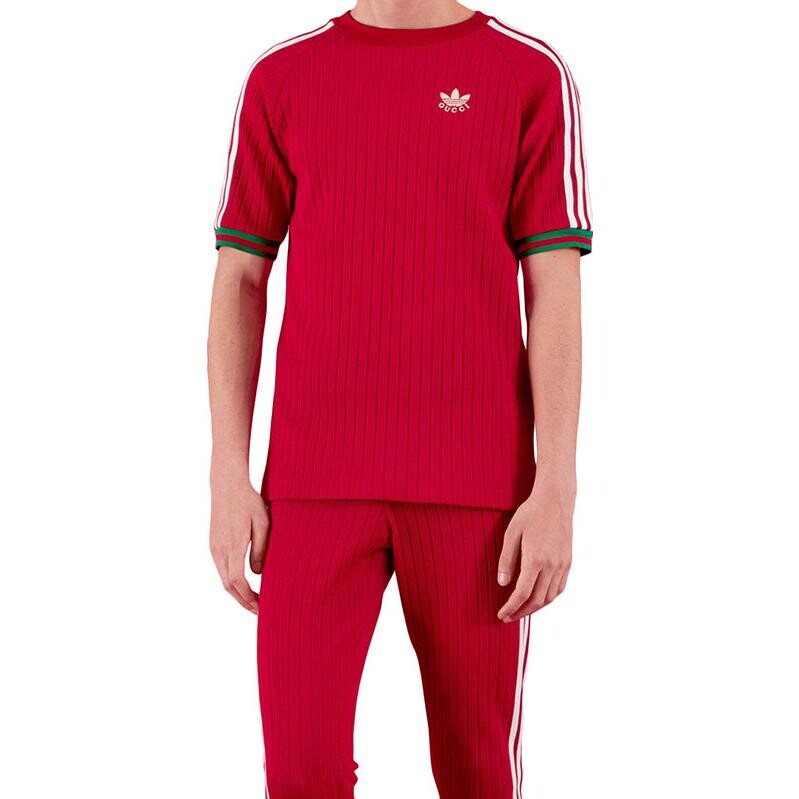 Футболка X Adidas Jersey красная Gucci, красный — фото 2