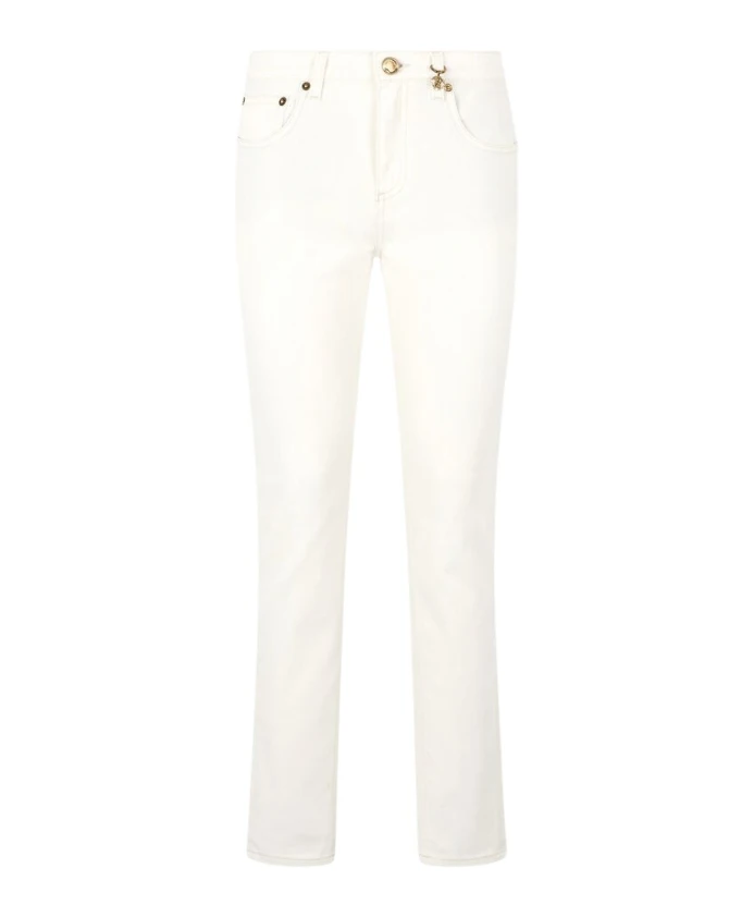 

Брюки с принтом под питона Roberto Cavalli, белый