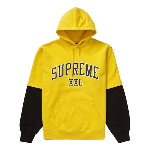 

Толстовка ss20 week 2 xxl hooded sweatshirt xxl Supreme, желтый