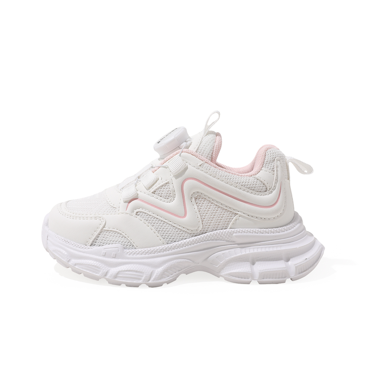 

Прочная, дышащая, легкая детская обувь для повседневной жизни ABC KIDS, белый/розовый